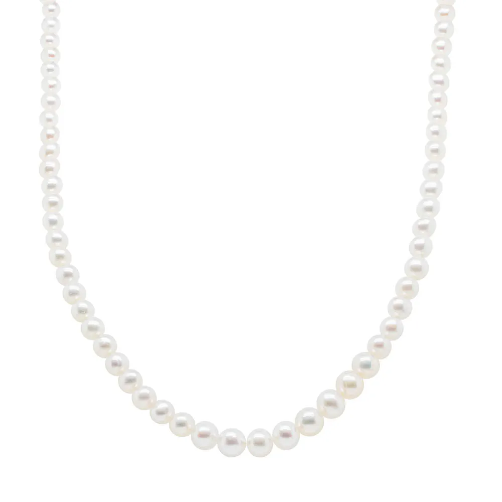 Sterling Silver Graduated Pearl Zelda Strand