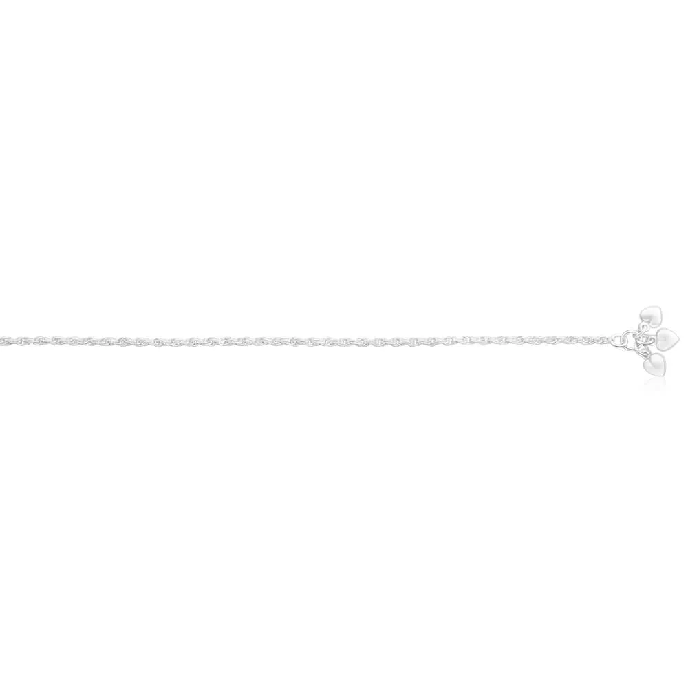 Sterling Silver Rope Anklet