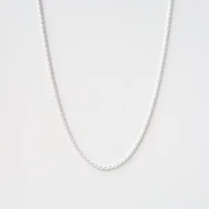 Sterling Silver Rope Chain - 20"