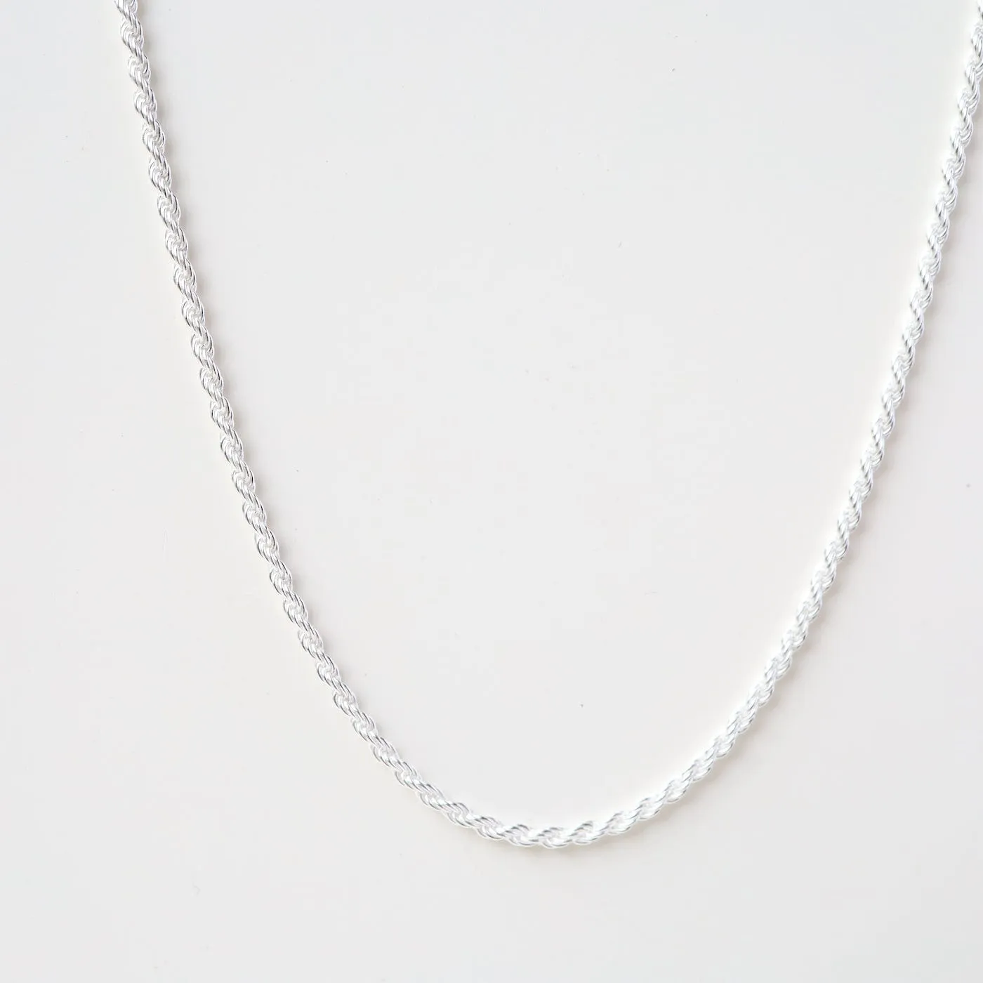 Sterling Silver Rope Chain - 20"