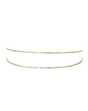 Take Me to the Bungalows Anklet- Gold