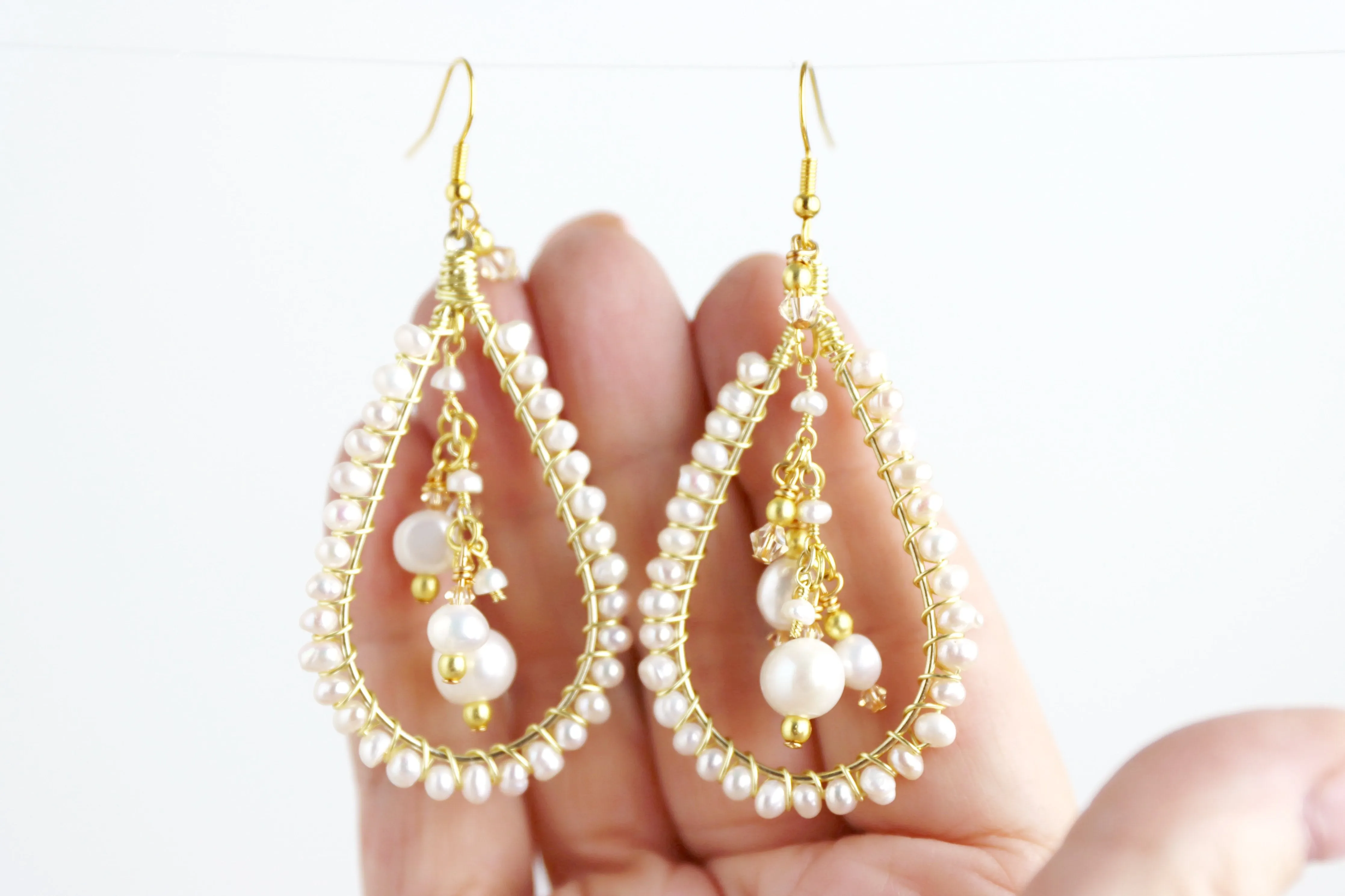 Teardrop with Pearls