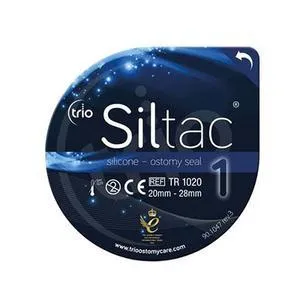 Trio Siltac™ Silicone Ostomy Seal, 20 to 28mm Stoma, Size 1, Small