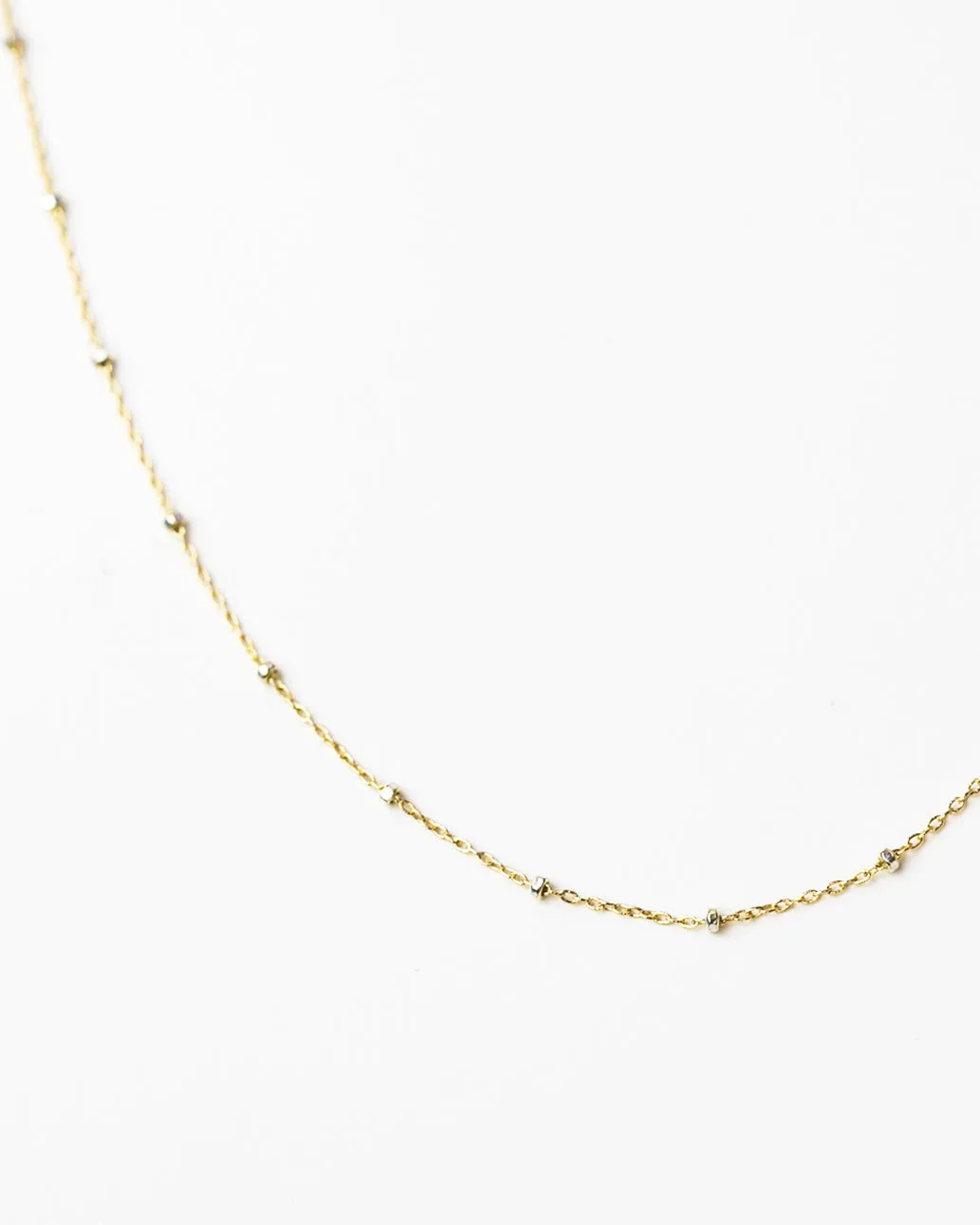 Two Tone Satellite Necklace