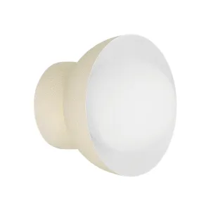 Ventura Dome 1 Light Wall Sconce in Cottage White