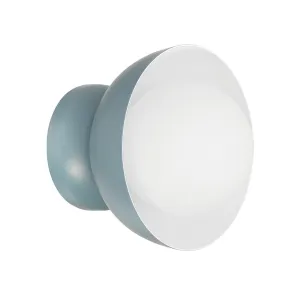 Ventura Dome 1 Light Wall Sconce in Dusty Blue