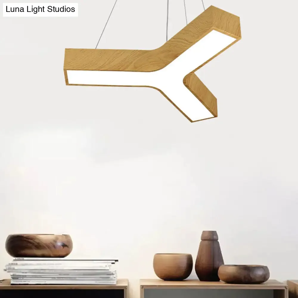 Y-Shape LED Pendant Lamp with Sleek Acrylic Shade - Minimalistic Lighting Fixture