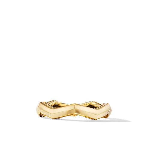 Zig Zag Stax Ring in 18K Yellow Gold, Size 6