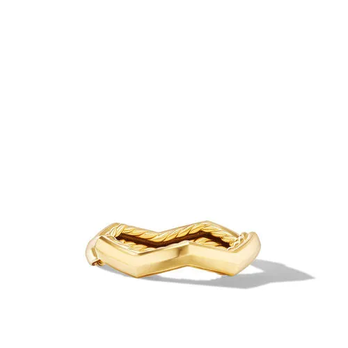 Zig Zag Stax Ring in 18K Yellow Gold, Size 6